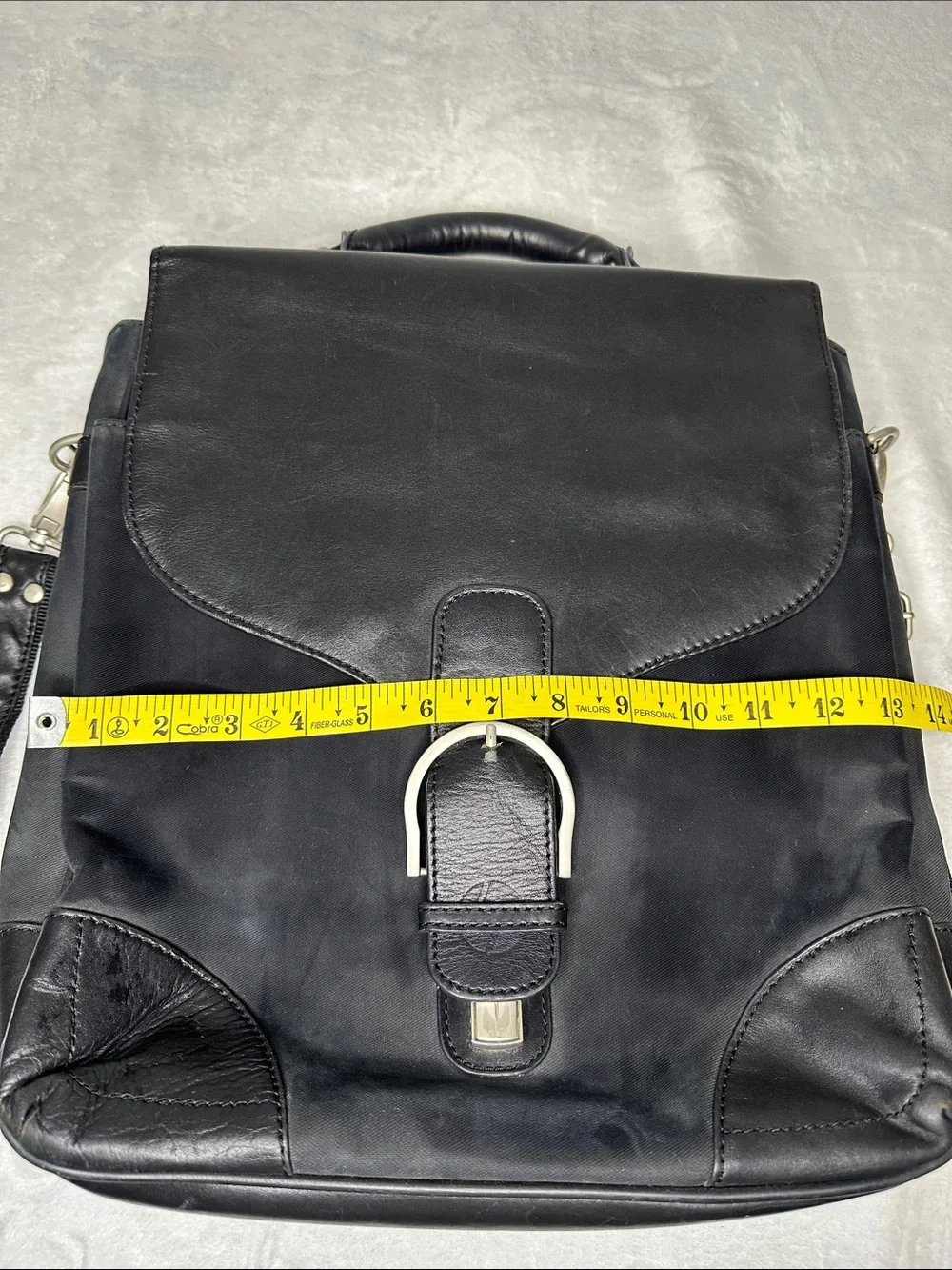 Bellini Men's Messenger Backpack Briefcase Laptop BagLeather & Nylon Design
